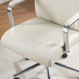 True Innovations Modern Office Task Chair, Mid-Back Adjustable Height Reclining