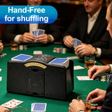 Automatic Card Shuffler for 1–4 Decks, USB Rechargeable Card Dealer Machine
