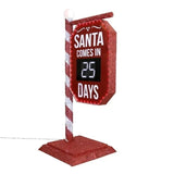 Member’s Mark 5' Pre-Lit Santa Countdown Calendar with 482 Chasing LED Lights & Remote