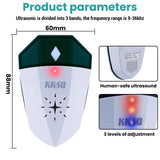 Pest Reject Pro Indoor Ultrasonic Pest Repeller, 3-Level Adjustable Frequency