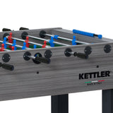 KETTLER Tournament Indoor Foosball Table – Glass Playfield, Telescopic Rods