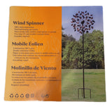 Stylecraft 83" H Leaf Wind Spinner, Three-Prong Stake Anchors Wind Spinner
