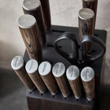 GreenPan 13-Piece Stainless Steel Knife Block Set – Chef, Santoku, Paring, Steak