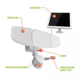 Westinghouse 2000-Lumen Solar Triple-Head LED Security Light with Motion Sensor