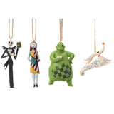4-Pc Disney The Nightmare Before Christmas Ornaments, Jack, Sally, Zero & Boogie
