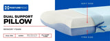 Sealy Posturepedic Dual Support Memory Foam Pillow Queen Size with Cooling Cover