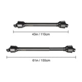 PTO Drive Shaft Series 4, 1-3/8 in. 6-Spline Tractor End x Round Implement End, Adjustable 43–61 in.
