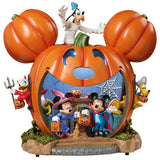 Disney Mickey & Friends Halloween Pumpkin House, Illuminated Sound Statue Decor