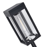 Lutec 4-pack 25 Lm Solar LED Pathway Lights - Aluminum Glass Frame Garden Lights