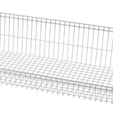 TRINITY EcoStorage 5-Tier Wire Shelving w/ Baskets & Dividers NSF Chrome 48x18x7