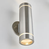 Artika 11.14" Indoor/Outdoor 2-Bulb Vertical Wall Light Black or Stainless Steel