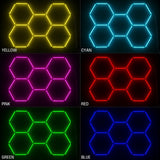 Westinghouse 190W RGB LED Hexagon Light Kit, 24 Tubes Music Sync Garage Ceiling
