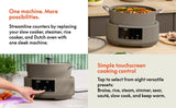 bella 10-in-1 8.5-Qt MultiCooker with Ceramic Nonstick Pot & Steam Tray, 1200 W