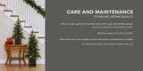 CGH 2-Pc 3' & 4' Artificial Pine Trees with 190 Warm White LED Twinkle Lights
