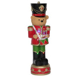4Ft Christmas Nutcracker Bear Figurine Light Up Porch Resin Bear Statue Ornament