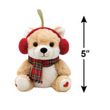 12-Pc 5" Plush Ornament Advent Calendar, 12-Day Christmas Countdown with Dog/Cat