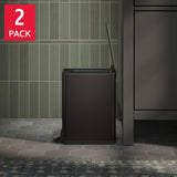 Kohler 2-Pack 6L Stainless Steel Step Trash Can - Fingerprint Proof Soft Close