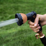 Pocket Hose Copper Bullet Expandable Garden Hose w/10 Pattern Thumb Spray Nozzle