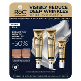 RoC Retinol Correxion Deep Wrinkle Day or Night Cream, 3-Piece Set, 3.1 fl oz