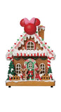 Disney Illuminated Musical Christmas Village with Building & Lit Tree, 13-Piece Set
