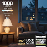 Energizer 1000-Lumen Smart Wi-Fi Light Bulb Security Cameras, 3-Count