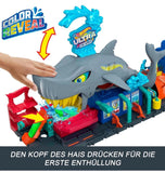 Hot Wheels City Ultra Shark Car Wash Playset with Color Reveal Car