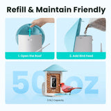 Birdfy AI Smart Bird Feeder with 1080p Camera, Solar Panel & Bird Recognition