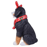 Holiday Dog Greeter Resin Porch Statue, Doodle Bernese Mountain Dog or Shiba Inu