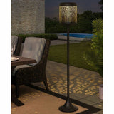 Sunjoy 59" Solar Powered LED Patio Lamp with Battery, 11″ L x 11″ L x 59.7″ H