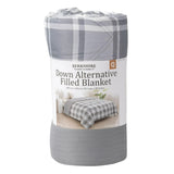 Berkshire Herringbone Microfiber Down Alternative Blanket - 100% Polyester