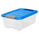 IRIS 12.9-Qt. Buckle-Up Stackable Storage Bins with Lids & Snap Latches, 6-Pack