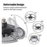 Westinghouse 8000-Lumen LED Deformable Utility Lights with 4 Adjustable Panels, Set of 2