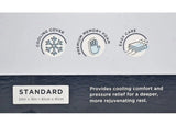 Serenity by Tempur-Pedic Cooling Memory Foam Pillow, Medium Support Bed Pillow with Washable Cooling Cover