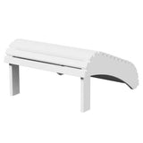 Leisure Line Adirondack Footstool by Tangent – Recycled Plastic Outdoor Ottoman, Weather Resistant HDPE Patio Footrest