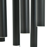 Stylecraft Premium Double Wind Chime Black Powder Coated, 46" Tall