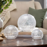 Set of 3 Evergreen LED Glass Cubes or Spheres Towers, 3 Glass Tower w/ 24 Lights