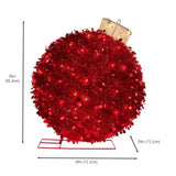 Member’s Mark 36" Pre-Lit Pop-Up Tinsel Ornament with 160 Twinkling LED Lights