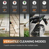 Giraffe Tools Grandfalls Electric Pressure Washer Pro 3400 PSI with 100 ft. Hose