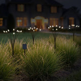 Sol-R-Brite Solar 32 LED Firefly Landscape Lights Set - 4 Stake Lights and Panel
