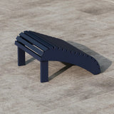 Leisure Line Adirondack Footstool by Tangent – Recycled Plastic Outdoor Ottoman, Weather Resistant HDPE Patio Footrest