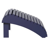 Leisure Line Adirondack Footstool by Tangent – Recycled Plastic Outdoor Ottoman, Weather Resistant HDPE Patio Footrest