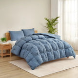 Casual Living Zuri Mega Puff 3-Piece Comforter Set, Reversible Pintuck Bedding Set