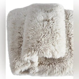 FRYE Arctic Luxe Faux Fur Throw, 60" × 70", 830 GSM Reversible Polyester Blanket