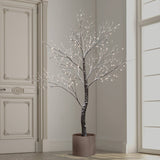 7-Foot Potted Tree with 240 Warm White LED Lights, Indoor/Outdoor Christmas Tree
