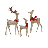 Member’s Mark 3-Piece Animated Pre-Lit Twisted Foil Deer Family with 315 LED Lights