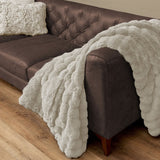 Ashford Home Heavyweight Ultra-Fine Faux Fur Throw Blanket, 60" x 70", 800 GSM