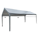 10' x 20' Replacement Canopy Roof Cover, 50 Ball Straps, Fit Costco Canopy Frame