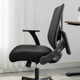 True Innovations Mesh Office Chair, Ergonomic Lumbar Adjustable Arms Mid Back 275lb