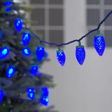 Holiday Time 100-Count LED Diamond-Cut C9 Christmas Lights 59.6 FT String Lights