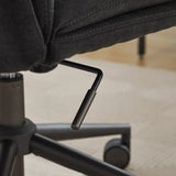 Elle Decor Gracie Criss-Cross Wide Office Chair - Luxury Fabric Relaxation Chair